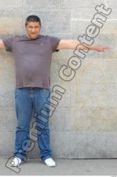 Whole Body Man T poses Another Casual Overweight